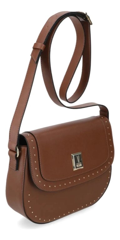 CARTERA BANDOLERA MUJER VIZZANO CAMEL CON DETALLES DE TACHAS - 4