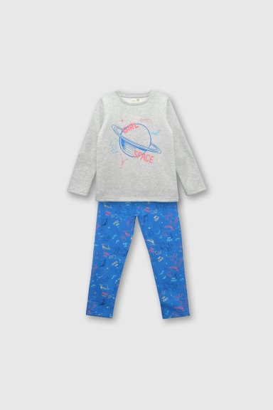 PIJAMA ALGODÓN NIÑA COLLOKY GRIS 52924 - 1