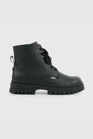 BOTIN ESCOLAR NEGRO CON PLATAFORMA Y CORDONES NIÑA 34 AL 41 - 2