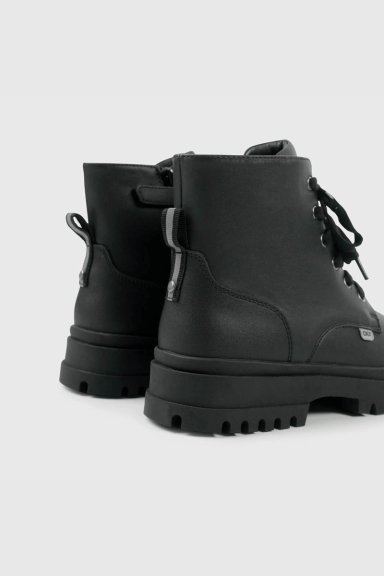 BOTIN ESCOLAR NEGRO CON PLATAFORMA Y CORDONES NIÑA 34 AL 41 - 5