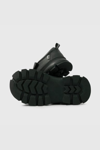 ZAPATOS ESCOLARES REINAS NEGROS CUERO VELCRO - 3