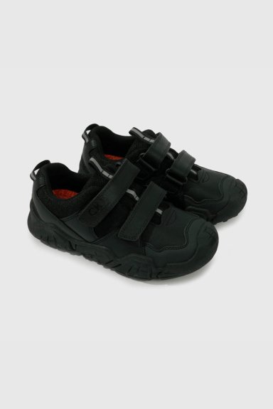 ZAPATO ESCOLAR NEGRO CON VELCRO - 1