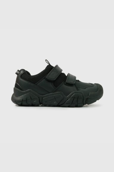 ZAPATO ESCOLAR NEGRO CON VELCRO - 2