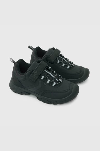 ZAPATO ESCOLAR NEGRO CON VELCRO PARA NIÑO - 1
