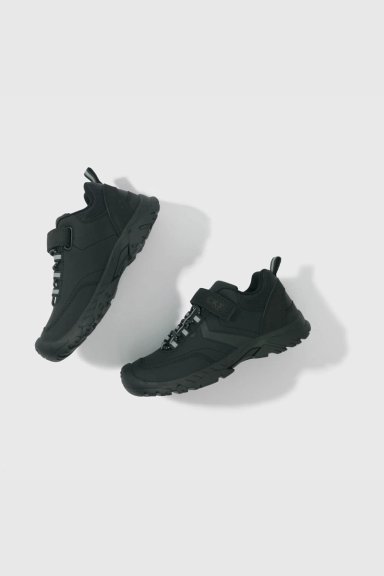 ZAPATO ESCOLAR NEGRO CON VELCRO PARA NIÑO - 4