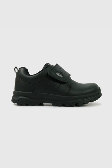 ZAPATO ESCOLAR NEGRO DE CUERO CON VELCRO - 2
