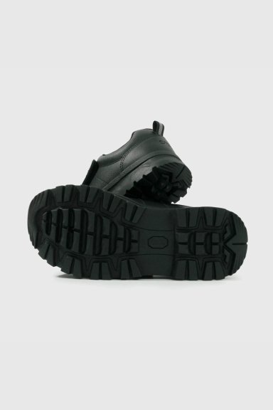 ZAPATO ESCOLAR NEGRO DE CUERO CON VELCRO - 3