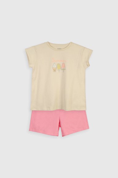 PIJAMA ALGODÓN NIÑA COLLOKY BEIGE 56106 - 1