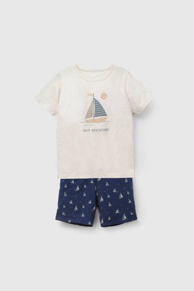 PIJAMA NIÑO 58096 BEIGE COLLOKY - 1