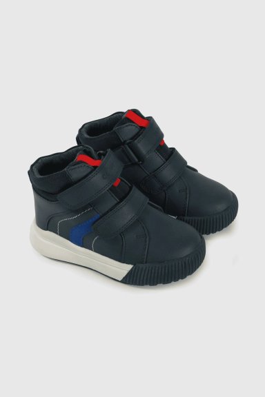 BOTIN CAMINANTE CAÑA MEDIA PARA NIÑO DE 12M A 4 AÑOS AZUL - 1