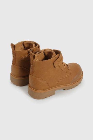 BOTIN CAMINANTE CAÑA MEDIA CON CIERRE CAFE  PARA NIÑA - 5