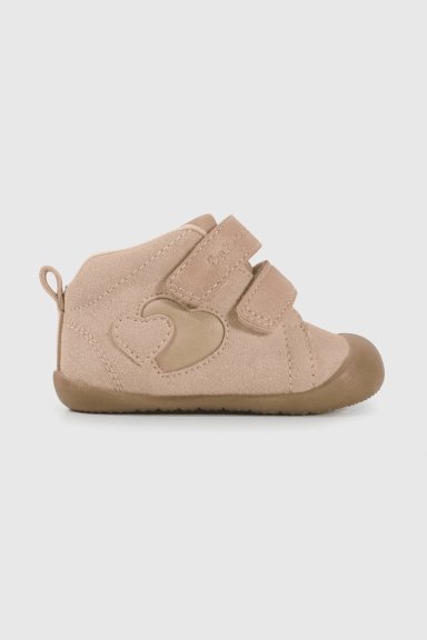 BOTIN GATEADOR CAÑA MEDIA PARA NIÑA ROSADA CON VELCRO - 2