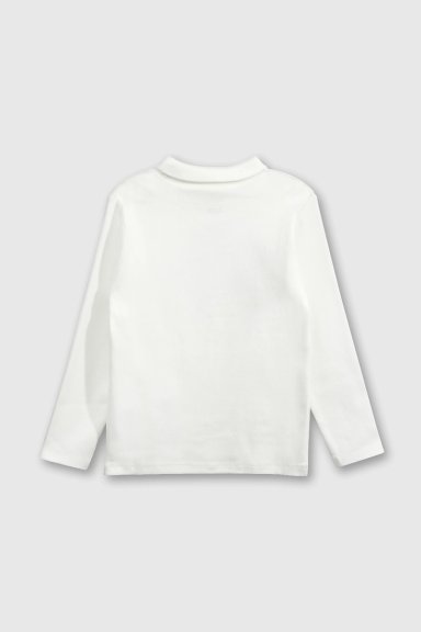 BEATLE LISO ALGODON BLANCO PARA BEBE  DE 3/6 A 36 MESES - 2