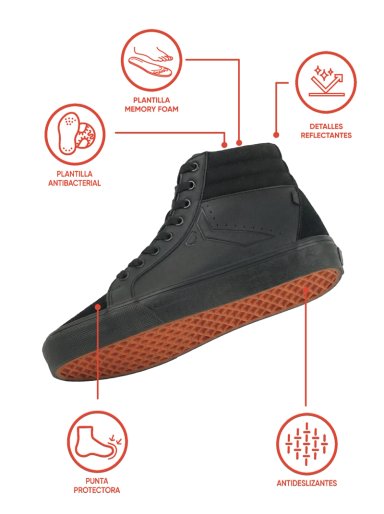 ZAPATILLA NEGRO 7245 COLLOKY - 3