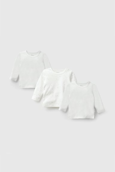 PACK 3 CAMISETA ALGODON BEIGE UNISEX 0/3M A 18/24M COLLOKY - 1