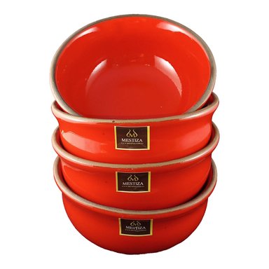 SET DE BOWLS MESTIZA ROJO FUEGO - 1
