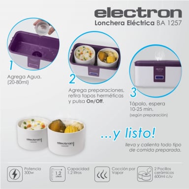 ELECTRON / LONCHERA ELE CTRICA MR - 300W CERAMICA - 6