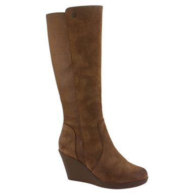 BOTA CHALADA MUJER WEDGE-40 CAMEL CASUAL - 1