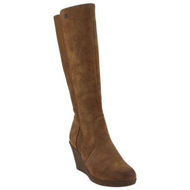 BOTA CHALADA MUJER WEDGE-40 CAMEL CASUAL - 3
