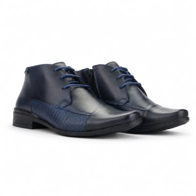 BOTIN FERRACINI HOMBRE FRANKFURT 4363 AZUL FORMAL - 6