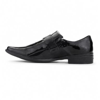 ZAPATO FERRACINI HOMBRE 4373 FRANKFURT NEGRO CHAROL CASUAL - 2