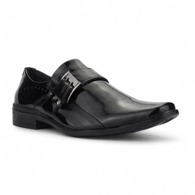 ZAPATO FERRACINI HOMBRE 4373 FRANKFURT NEGRO CHAROL CASUAL - 3
