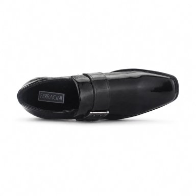 ZAPATO FERRACINI HOMBRE 4373 FRANKFURT NEGRO CHAROL CASUAL - 5