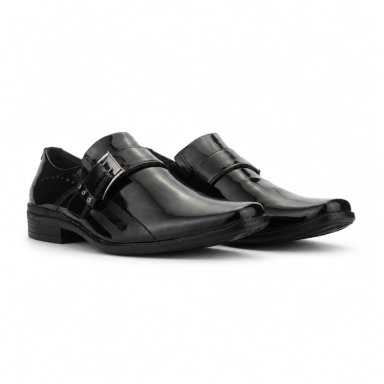 ZAPATO FERRACINI HOMBRE 4373 FRANKFURT NEGRO CHAROL CASUAL - 7