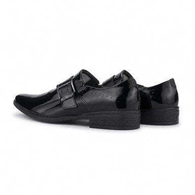 ZAPATO FERRACINI HOMBRE 4373 FRANKFURT NEGRO CHAROL CASUAL - 8