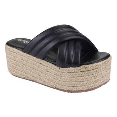SANDALIA CHALADA MUJER MASIE-11 NEGRO MODA - 1