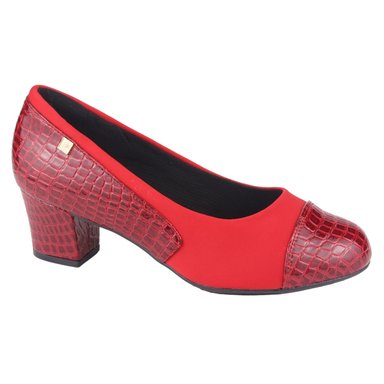 ZAPATO CHALADA MUJER FLEXI-15 ROJO CASUAL - 1