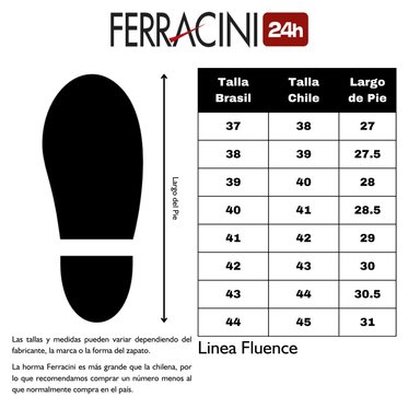 ZAPATO FERRACINI HOMBRE 5545 FLUENCE CAFE  OSCURO CASUAL - 6