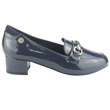 MOCASIN CHALADA MUJER REYNA-1 AZUL MARINO CASUAL - 1