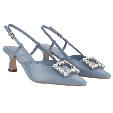 ZAPATOS MUJER JORGE BISCHOFF CUERO P17994002 CASUAL AZUL - 4