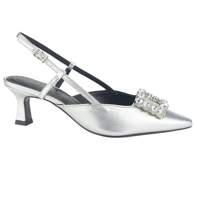 ZAPATOS MUJER JORGE BISCHOFF CUERO P17994002 PLATEADO CASUAL - 1