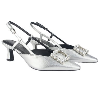 ZAPATOS MUJER JORGE BISCHOFF CUERO P17994002 PLATEADO CASUAL - 4