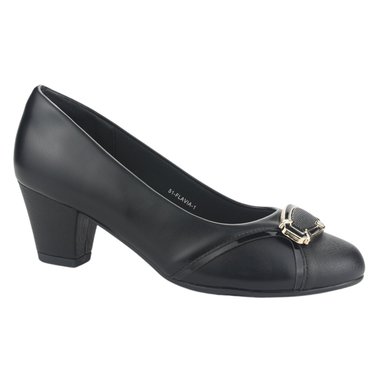 ZAPATO CHALADA MUJER FLAVIA-1 NEGRO CASUAL - 1