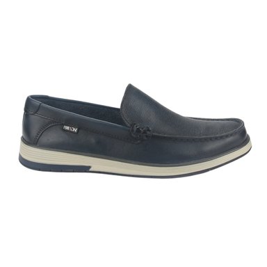 ZAPATOS HOMBRE FERRACINI CUERO 6989 AZUL MARINO CASUAL - 1