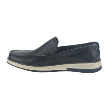 ZAPATOS HOMBRE FERRACINI CUERO 6989 AZUL MARINO CASUAL - 2