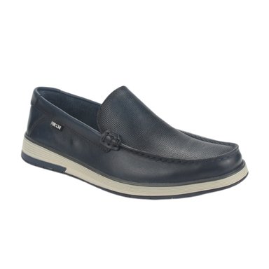ZAPATOS HOMBRE FERRACINI CUERO 6989 AZUL MARINO CASUAL - 3