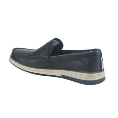 ZAPATOS HOMBRE FERRACINI CUERO 6989 AZUL MARINO CASUAL - 4