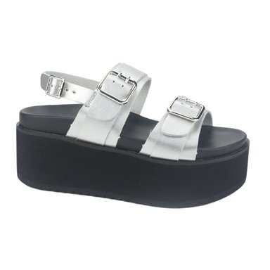 SANDALIA MUJER CHALADA PLATEADO VIRU-31 PLATAFORMA - 1