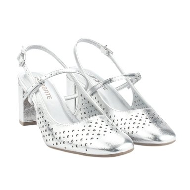 ZAPATO VIA MARTE MUJER 153-007-01 PLATEADO CASUAL - 5