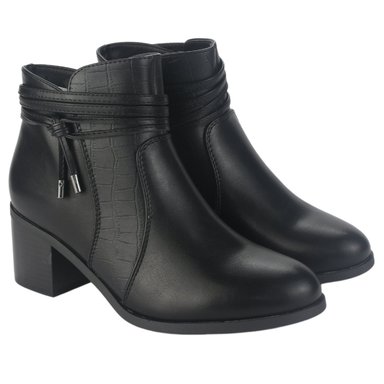 BOTIN CHALADA MUJER DIVA-4 NEGRO CASUAL - 5
