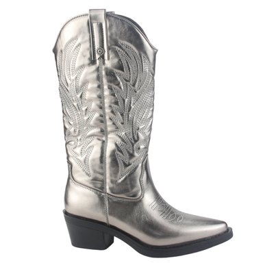 BOTA CHALADA MUJER WEST-22 PLATEADO CASUAL - 1