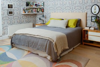 CUBREPLUMON KING 100% LINO GRIS - 1