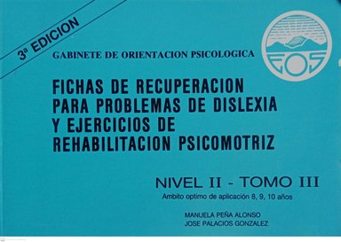 FICHAS DE RECUPERACIÓN DE DISLEXIA-PSICOMOTRICIDAD: NIVEL II - 1