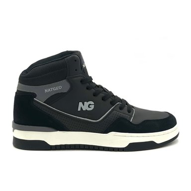 ZAPATILLA URBANA CAÑA ALTA CUERO  HOMBRE NATGEO - 1