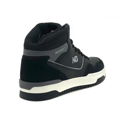 ZAPATILLA URBANA CAÑA ALTA CUERO  HOMBRE NATGEO - 2