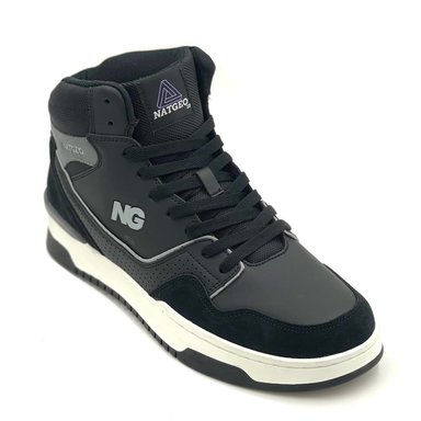ZAPATILLA URBANA CAÑA ALTA CUERO  HOMBRE NATGEO - 5